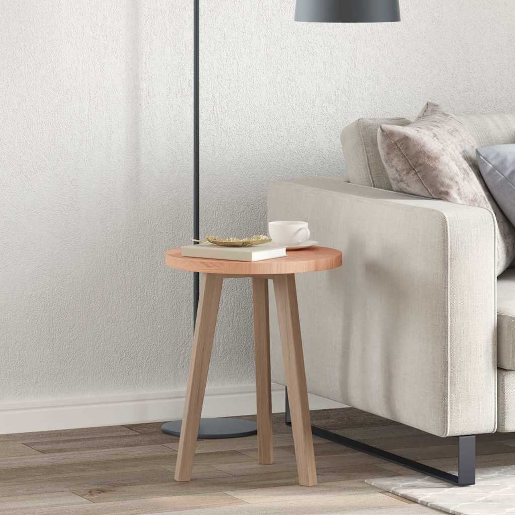 Bordplate Annet Lysebrun Ø 40 x 2.5 cm Solid eik