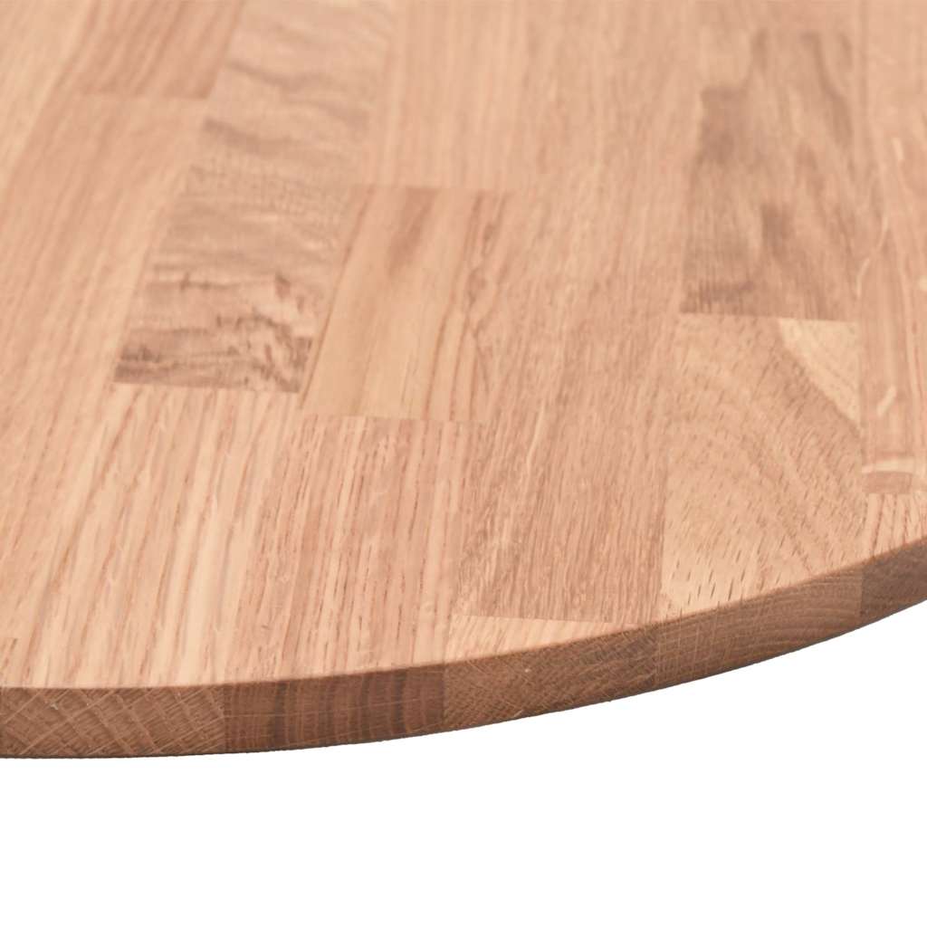 Bordplate Annet Lysebrun Ø 60 x 2.5 cm Solid eik