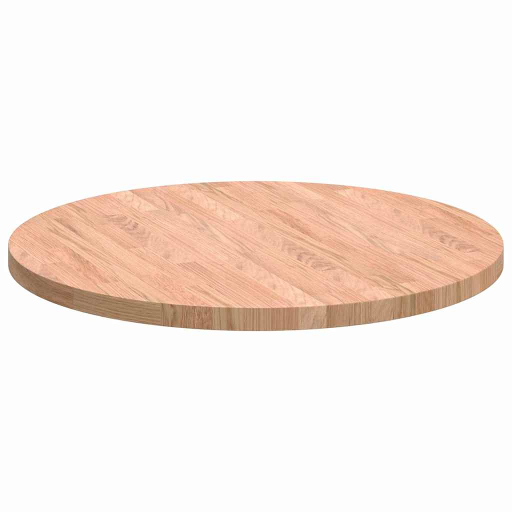 Bordplate Annet Lysebrun Ø 60 x 2.5 cm Solid eik