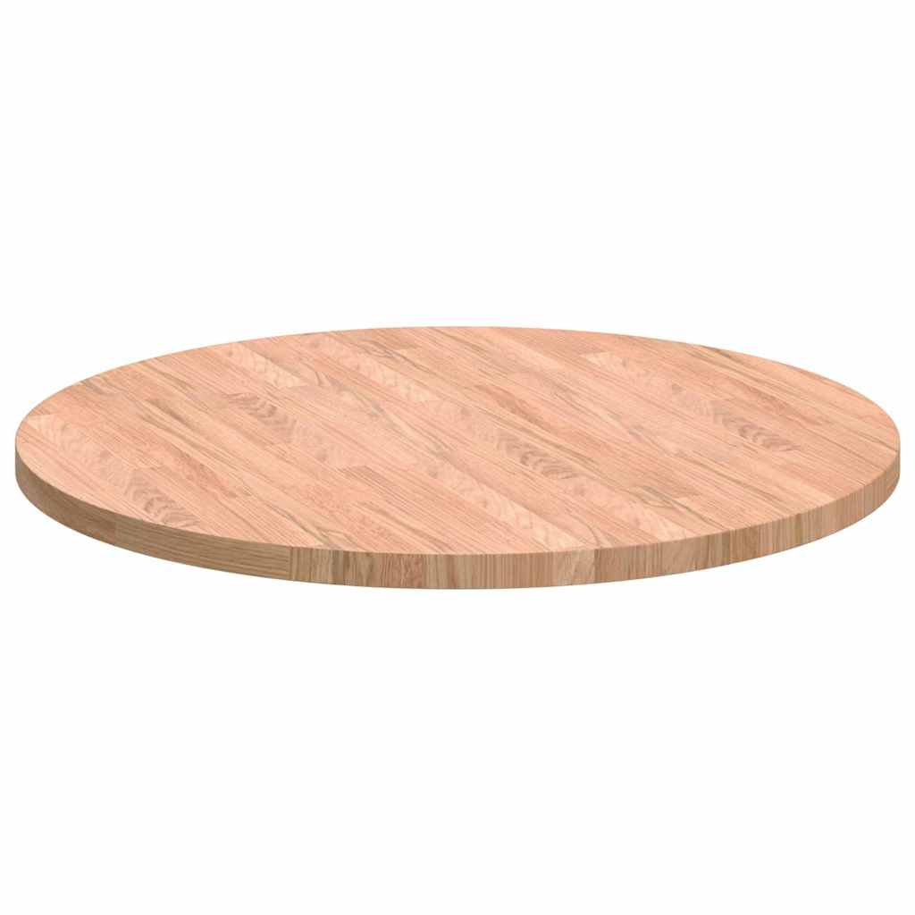 Bordplate Annet Lysebrun Ø 70 x 2.5 cm Solid eik