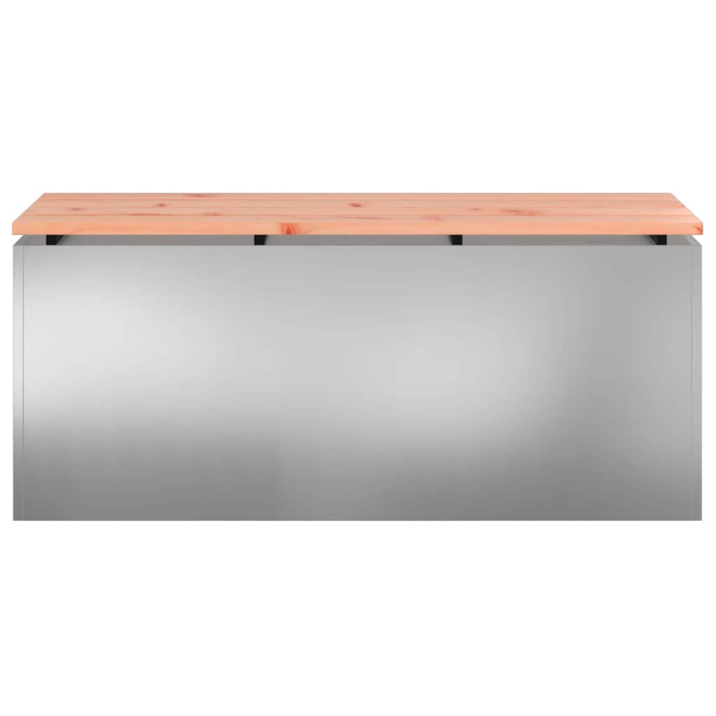 Hagebenk sølv 100 x 40 x 43 cm Galvanisert stål