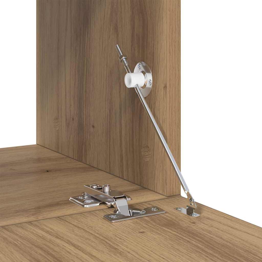 TV-benk sett med hylle 5 pcs artisan eik 80 x 30 x 30 cm Medium