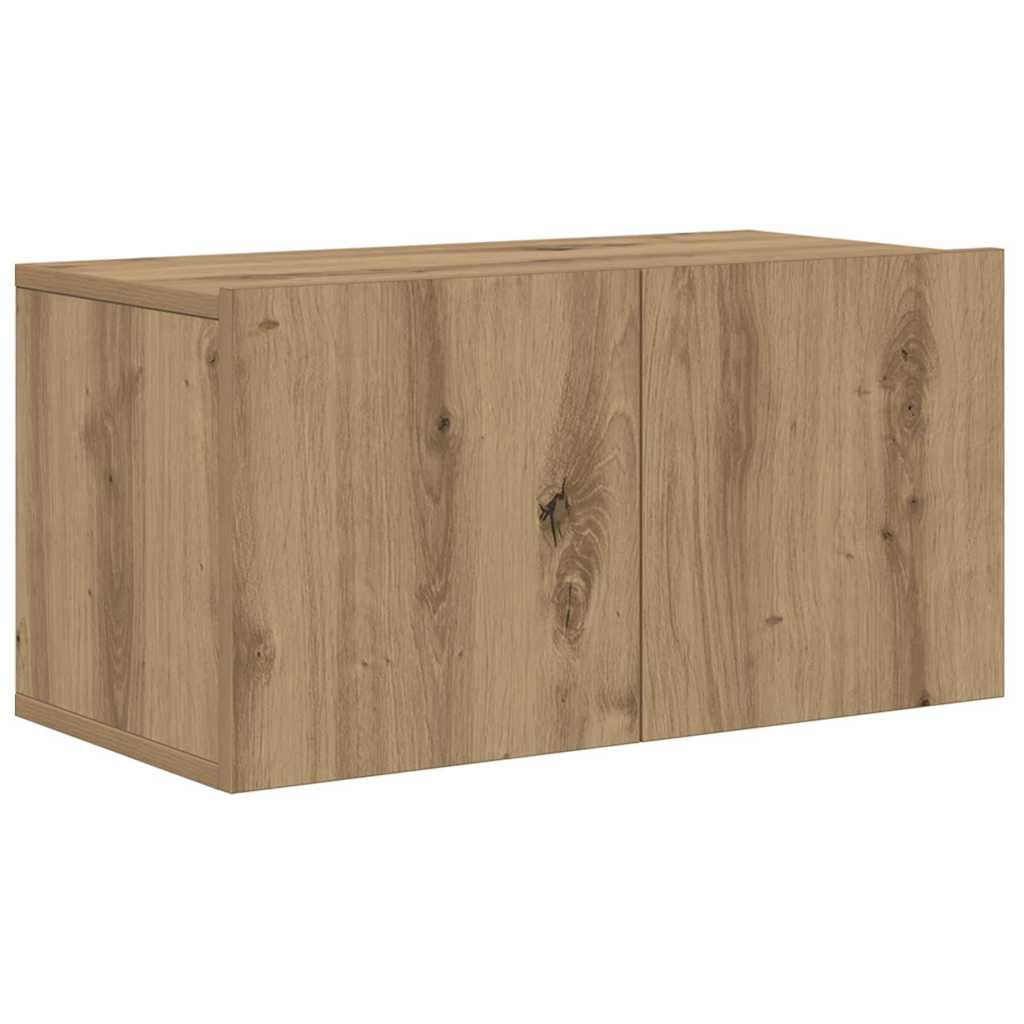 TV-benk sett med hylle 5 pcs artisan eik 80 x 30 x 30 cm Medium