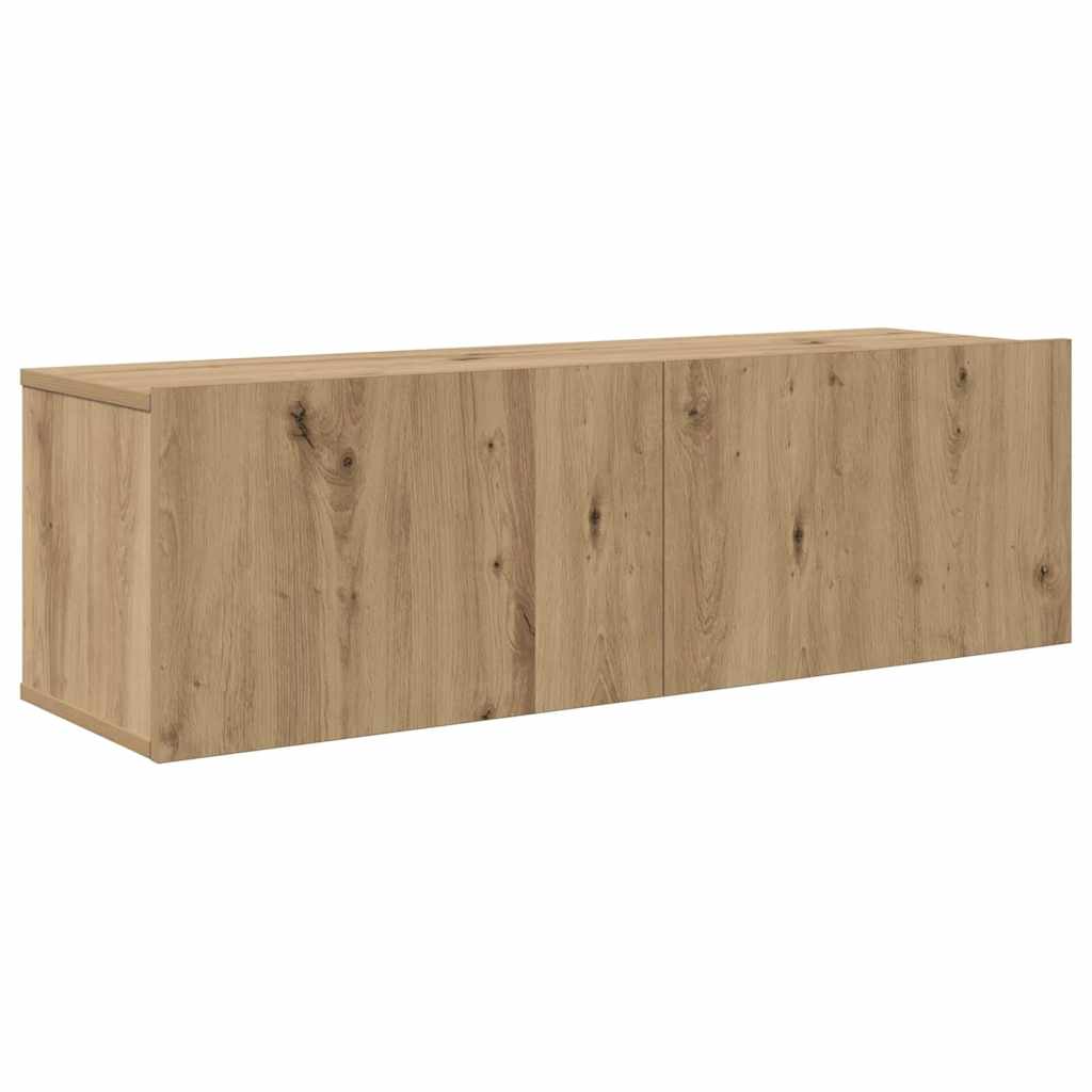 TV-benk sett med hylle 5 pcs artisan eik 80 x 30 x 30 cm Medium