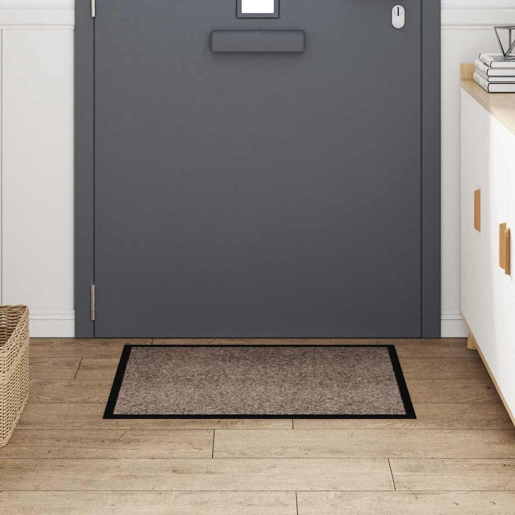 Dørmatte Beige 60 x 80 cm Teddy-stoff