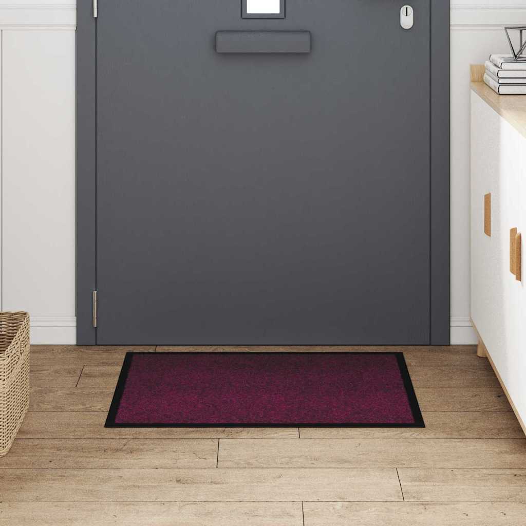 Dørmatte Bordeaux 60 x 80 cm Teddy-stoff