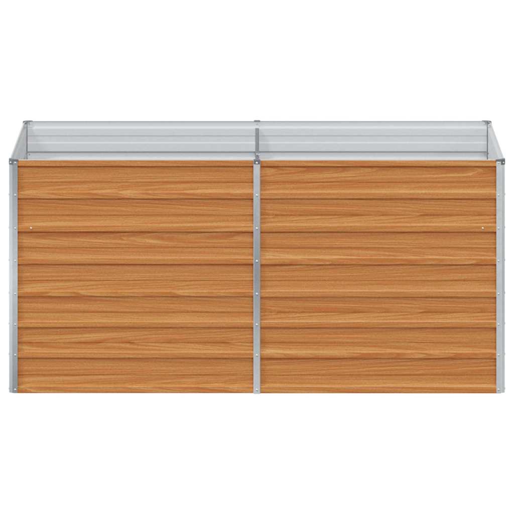 Høybed Lys Brun 160 x 80 x 77 cm Galvanisert Stål