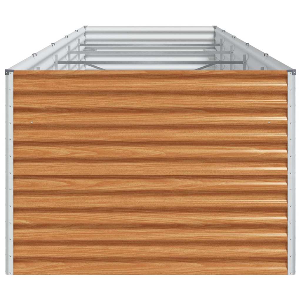 Høybed Lys Brun 485 x 100 x 68 cm Galvanisert Stål