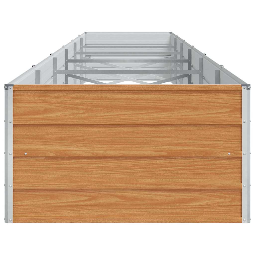 Høybed Lys Brun 600 x 80 x 45 cm Galvanisert Stål