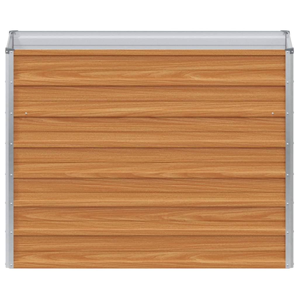 Høybed Lys Brun 100 x 40 x 77 cm Galvanisert Stål