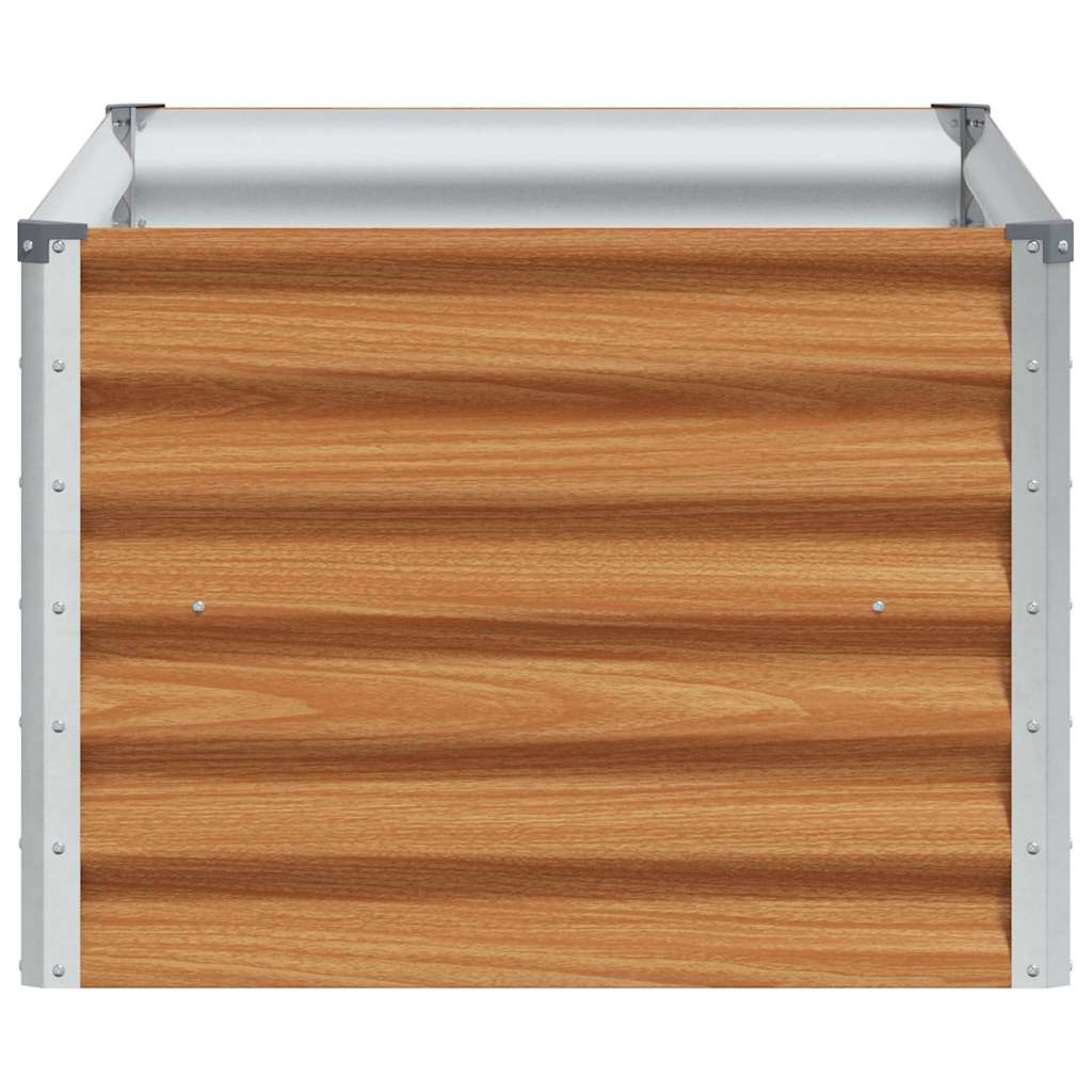 Høybed Lys Brun 98 x 50 x 36 cm Galvanisert Stål