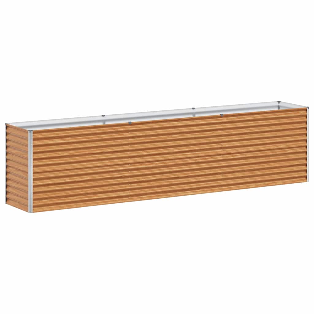 Høybed Lys Brun 290 x 50 x 68 cm Galvanisert Stål