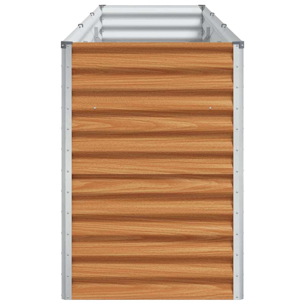 Høybed Lys Brun 290 x 50 x 68 cm Galvanisert Stål