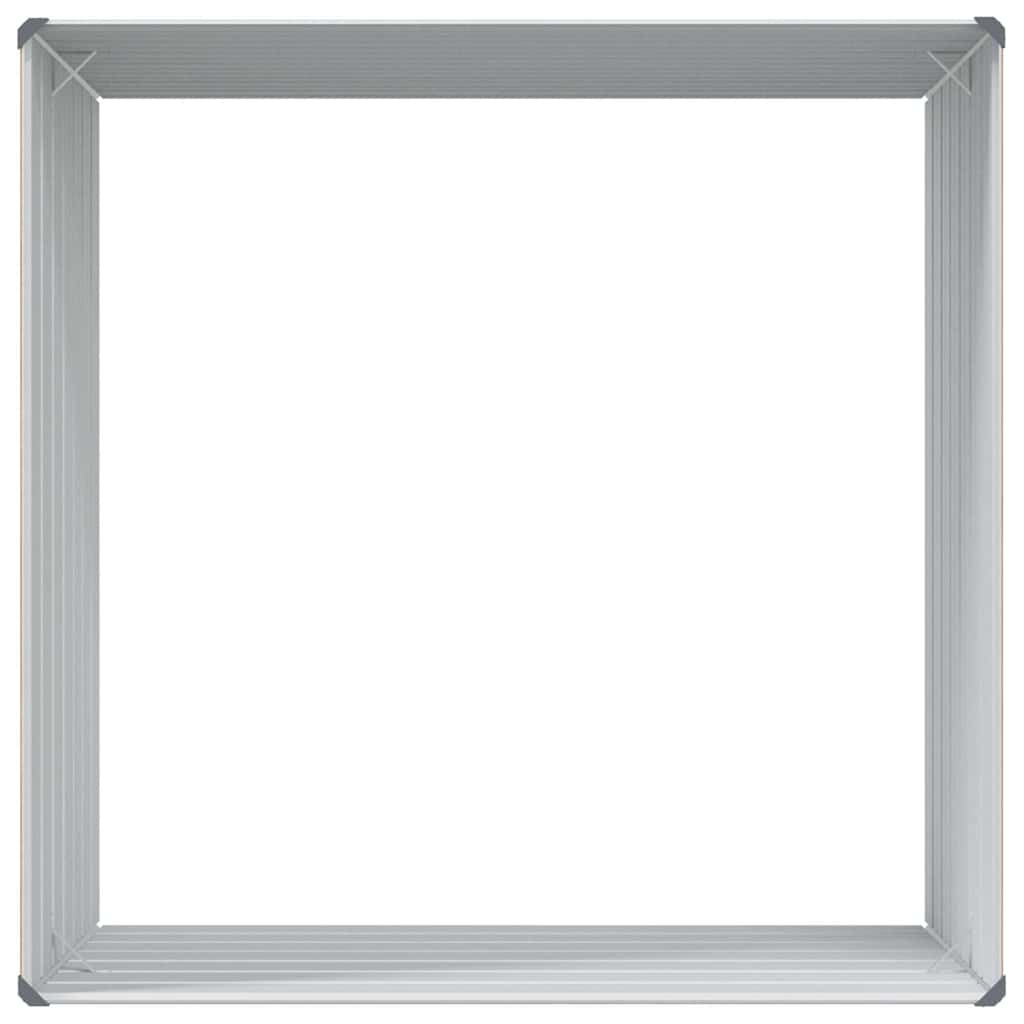 Høybed Lys Brun 100 x 100 x 77 cm Galvanisert Stål