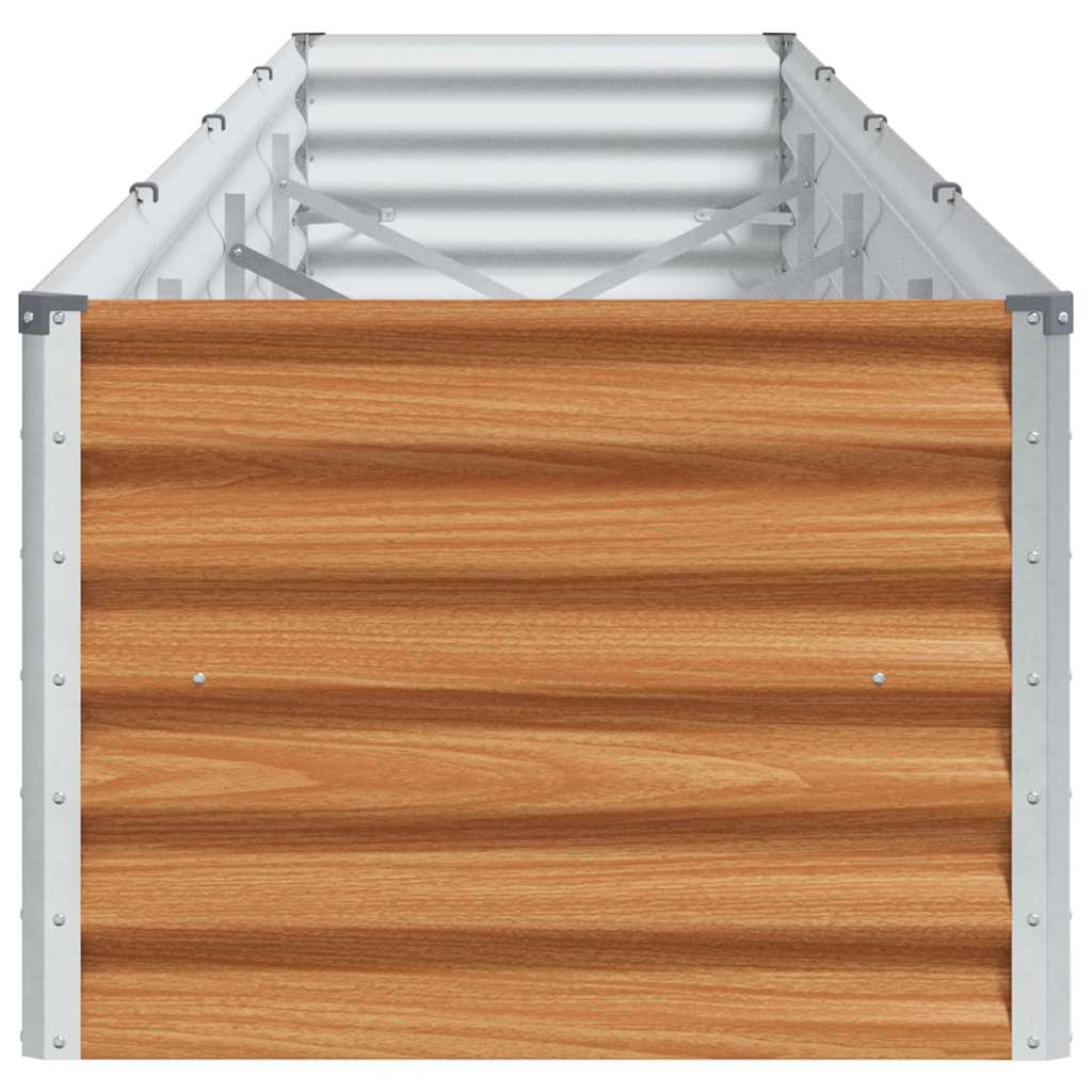 Høybed Lys Brun 390 x 50 x 36 cm Galvanisert Stål