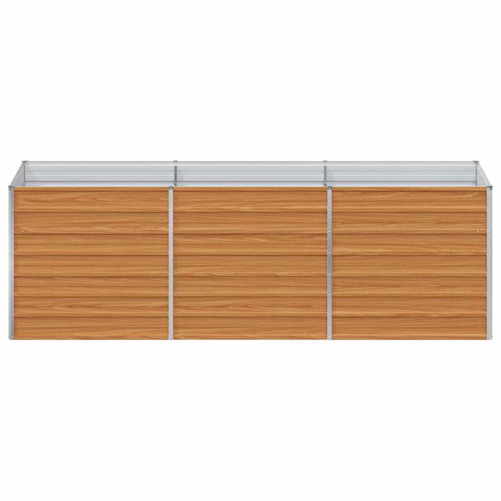 Høybed Lys Brun 240 x 80 x 77 cm Galvanisert Stål