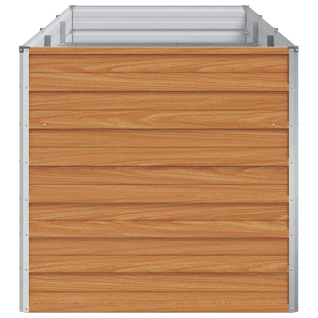 Høybed Lys Brun 240 x 80 x 77 cm Galvanisert Stål