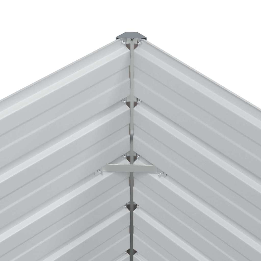 Høybed Lys Brun 320 x 80 x 77 cm Galvanisert Stål