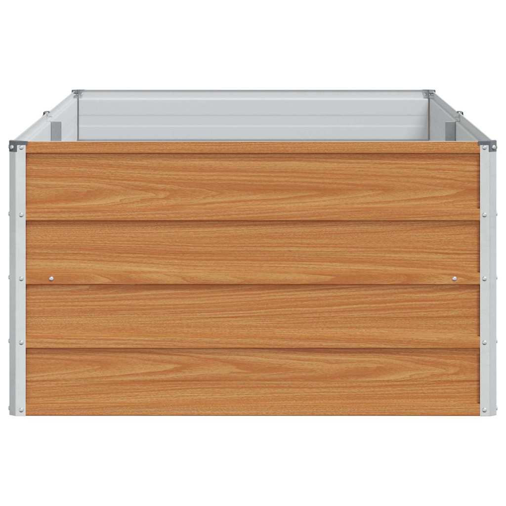 Høybed Lys Brun 160 x 80 x 45 cm Galvanisert Stål