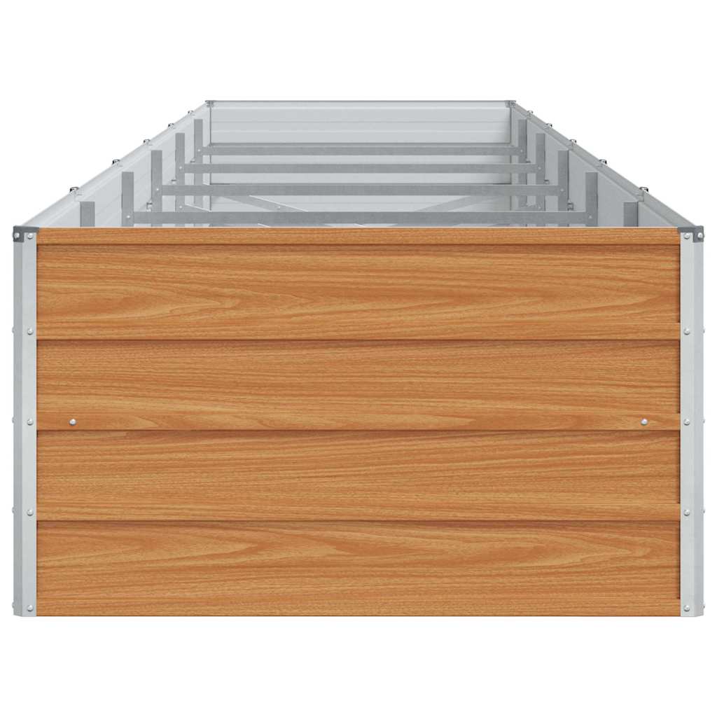 Høybed Lys Brun 480 x 80 x 45 cm Galvanisert Stål