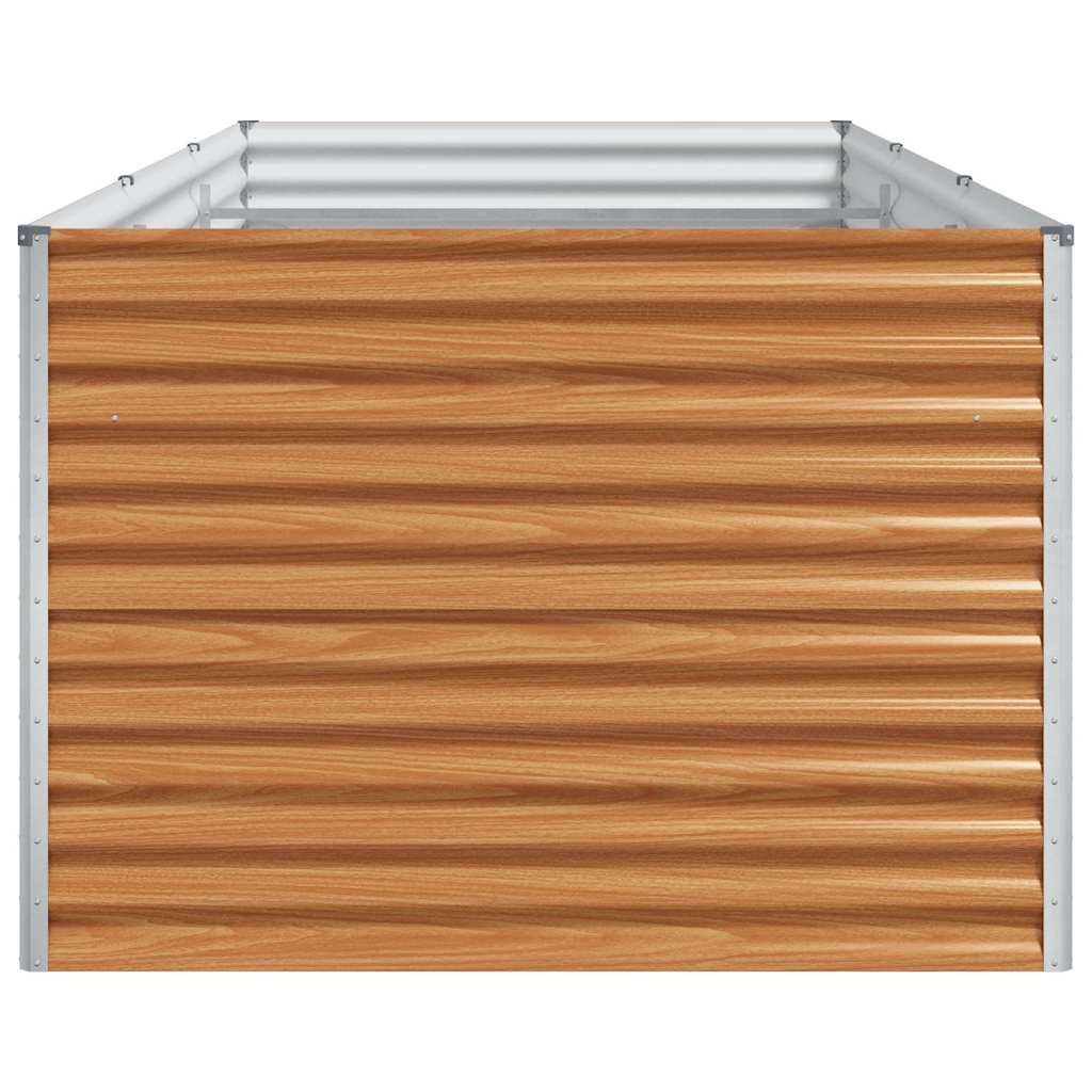 Høybed Lys Brun 290 x 100 x 68 cm Galvanisert Stål