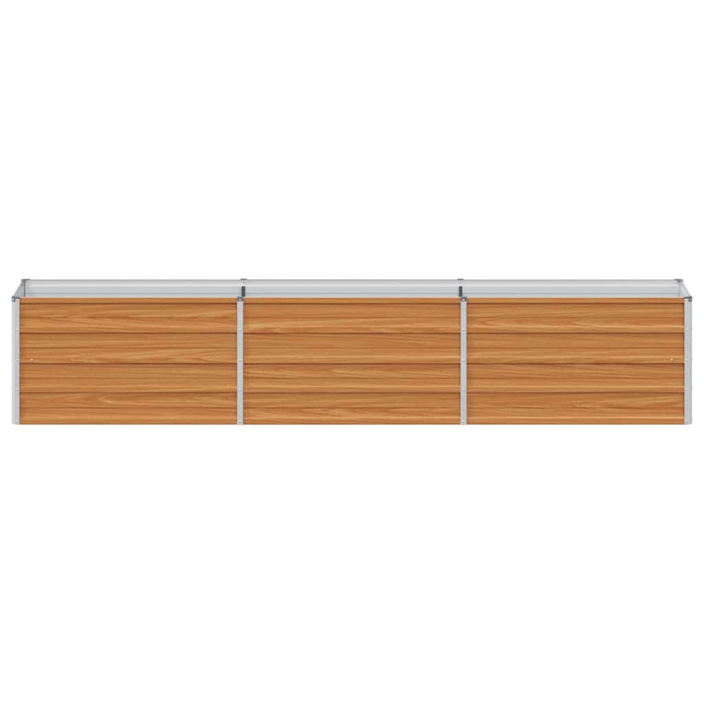 Høybed Lys Brun 240 x 40 x 45 cm Galvanisert Stål