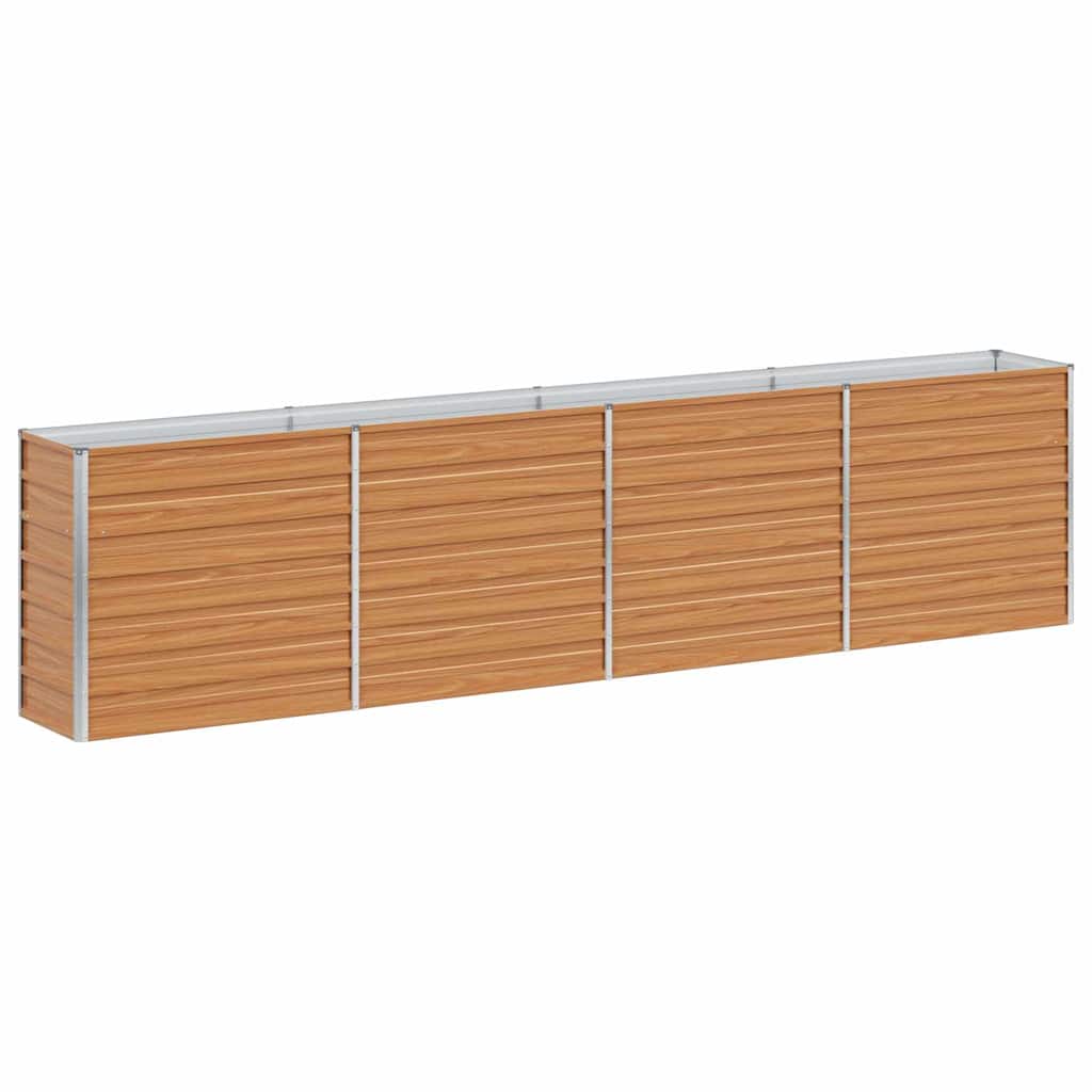 Høybed Lys Brun 320 x 40 x 77 cm Galvanisert Stål