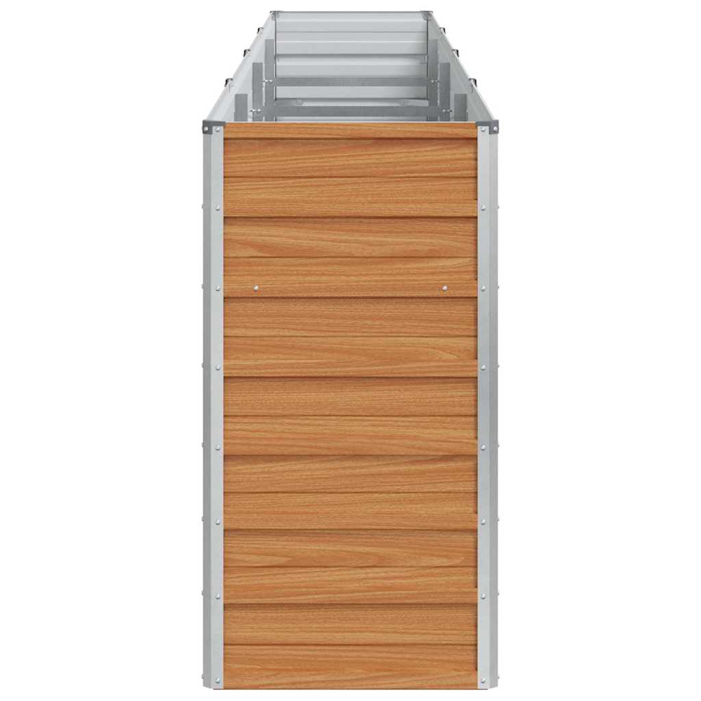 Høybed Lys Brun 320 x 40 x 77 cm Galvanisert Stål