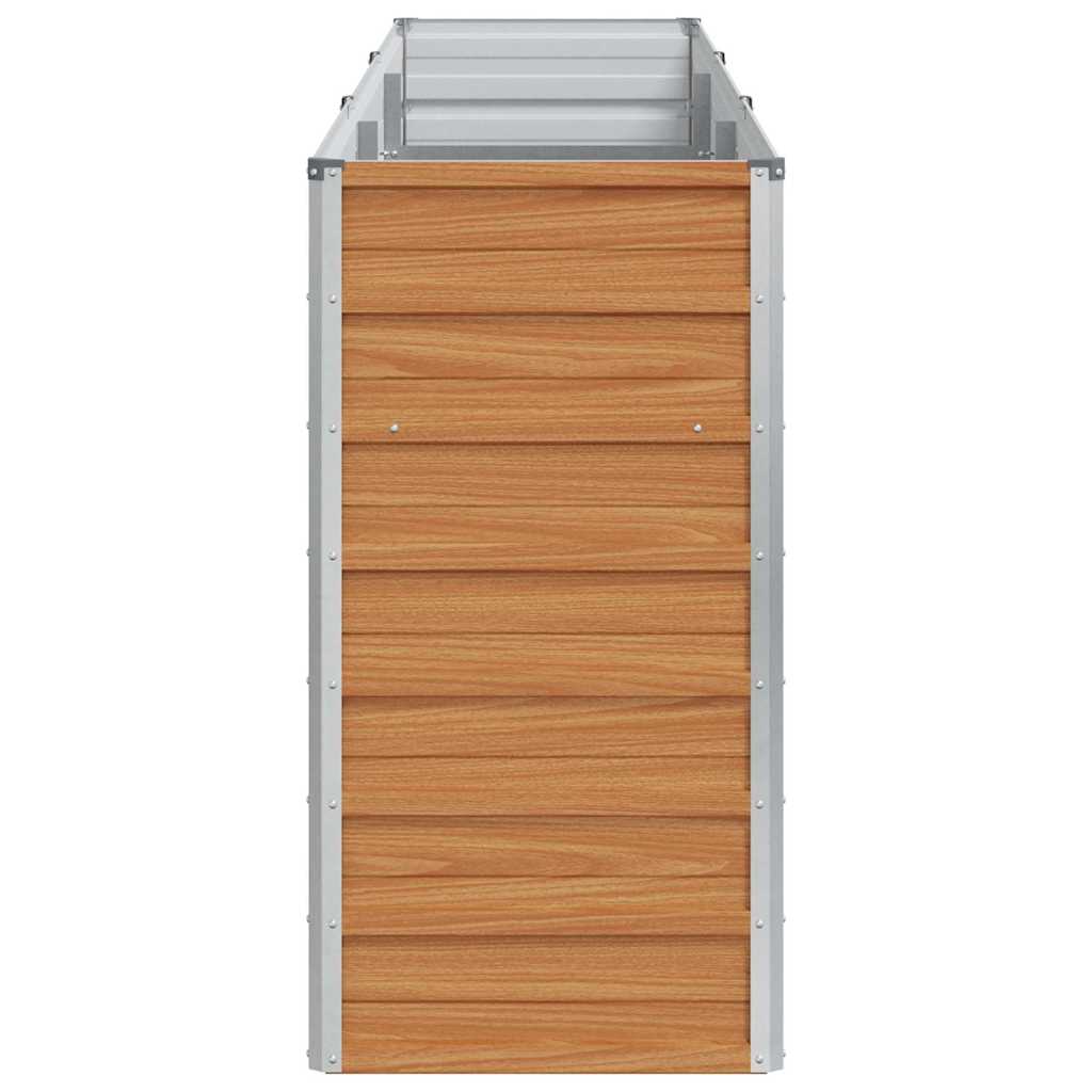 Høybed Lys Brun 240 x 40 x 77 cm Galvanisert Stål