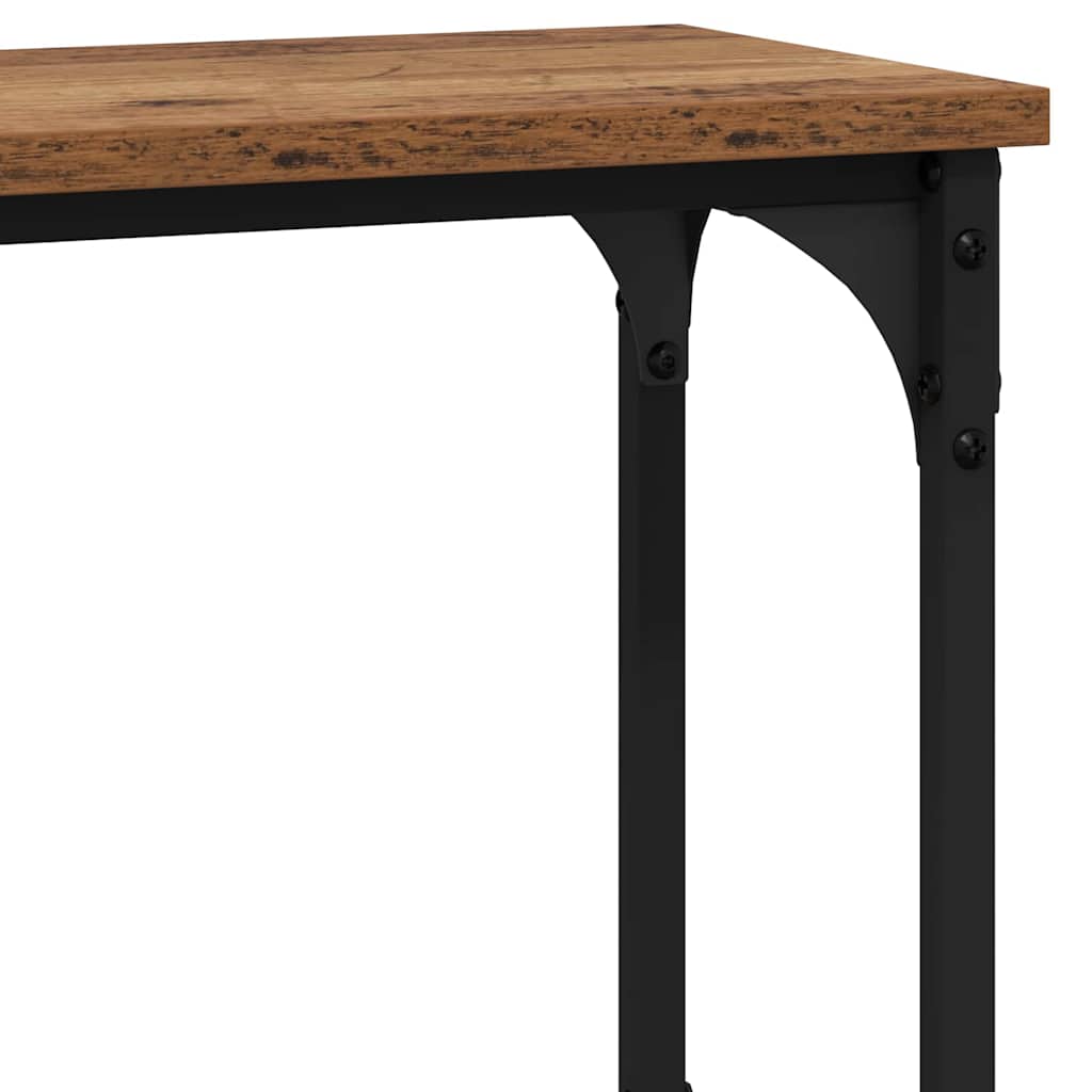 Konsollbord Gammelt tre 100 x 22.5 x 75 cm Konstruert tre