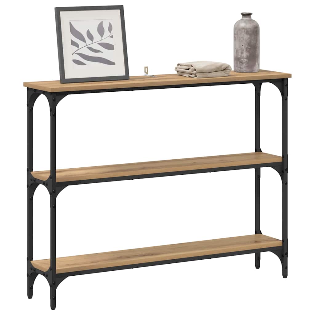Konsollbord artisan eik 100 x 22.5 x 75 cm Konstruert tre