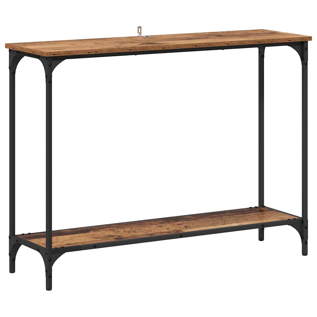 Konsollbord Gammelt tre 101 x 30.5 x 75 cm Konstruert tre