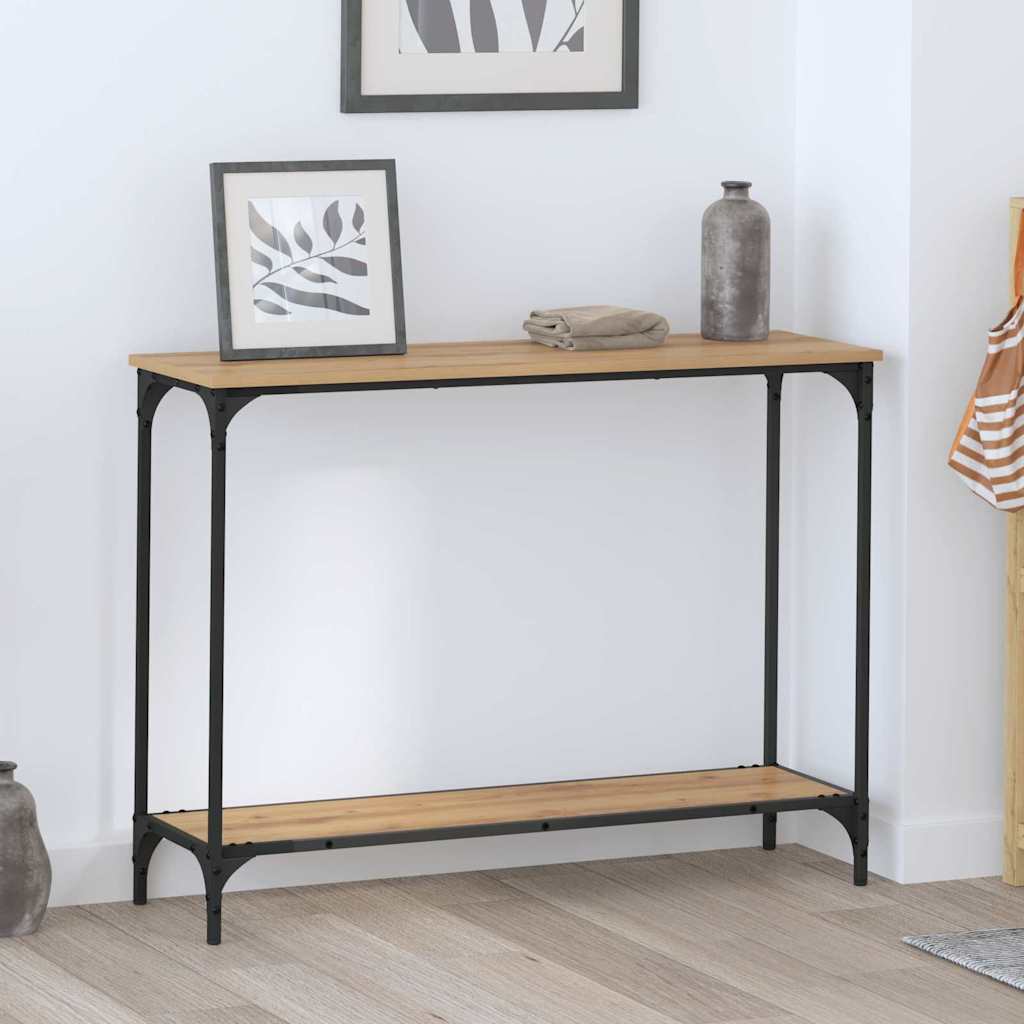 Konsollbord artisan eik 101 x 30.5 x 75 cm Konstruert tre