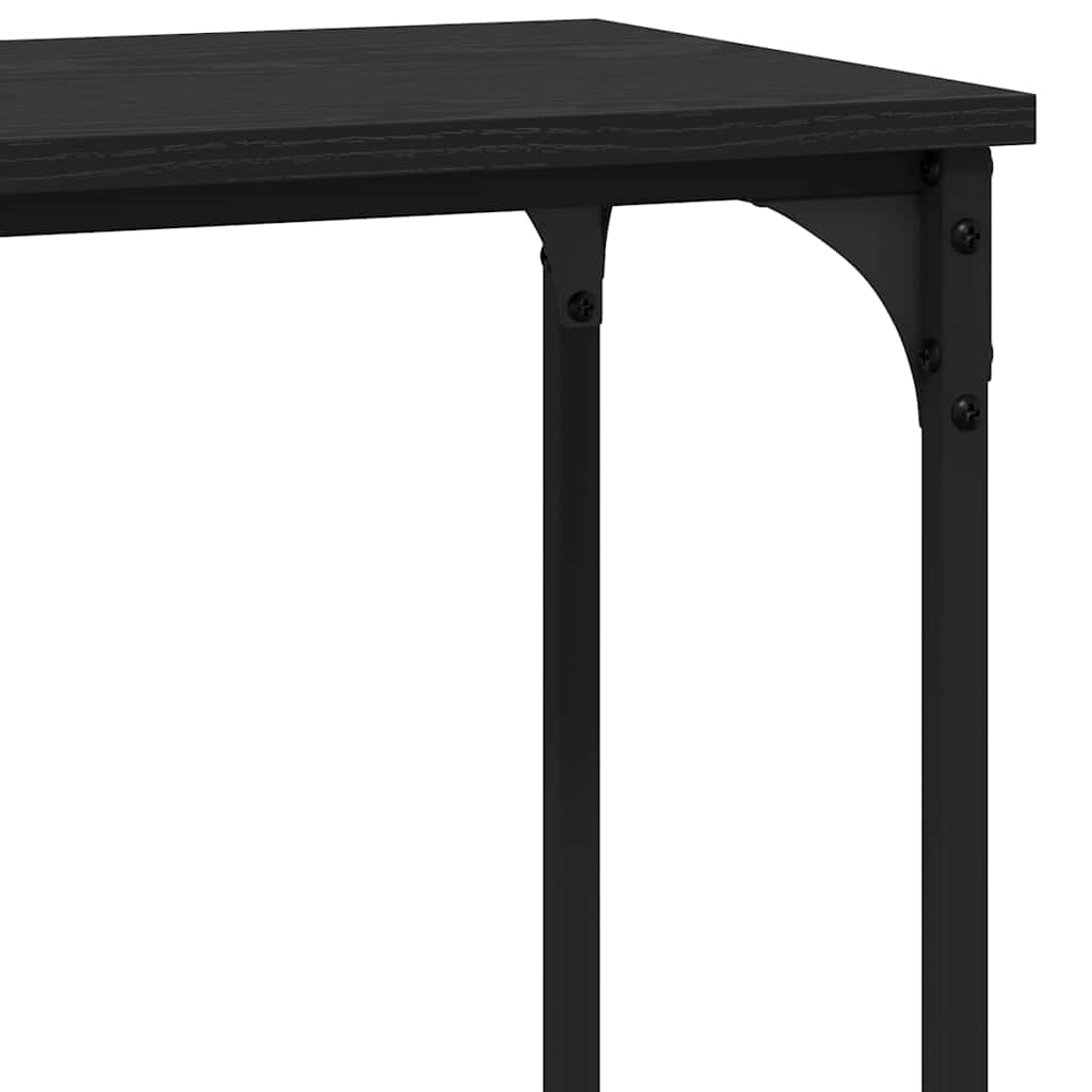 Konsollbord Svart eik 101 x 30.5 x 75 cm Konstruert tre