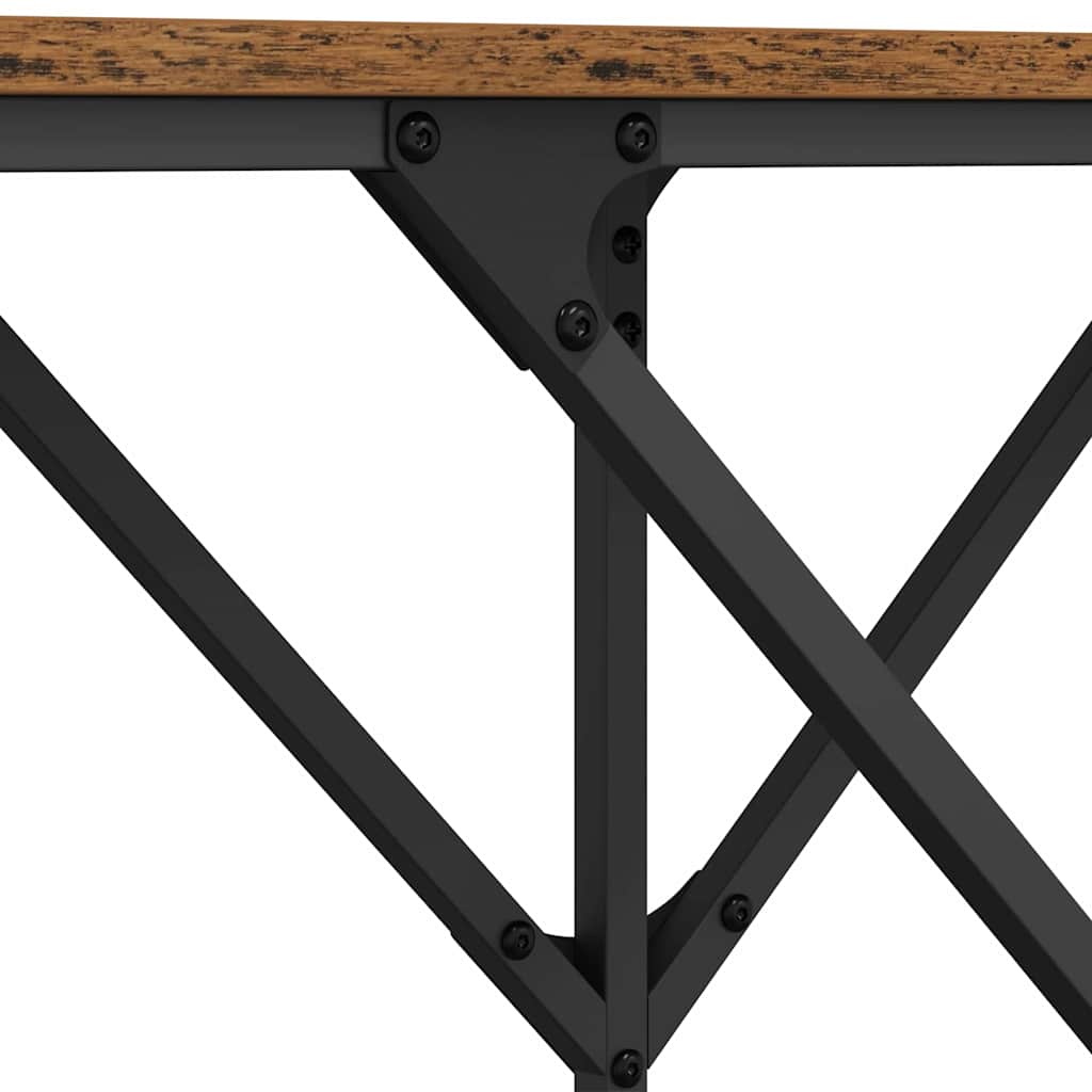 Konsollbord Gammelt tre 140 x 29 x 75 cm Konstruert tre