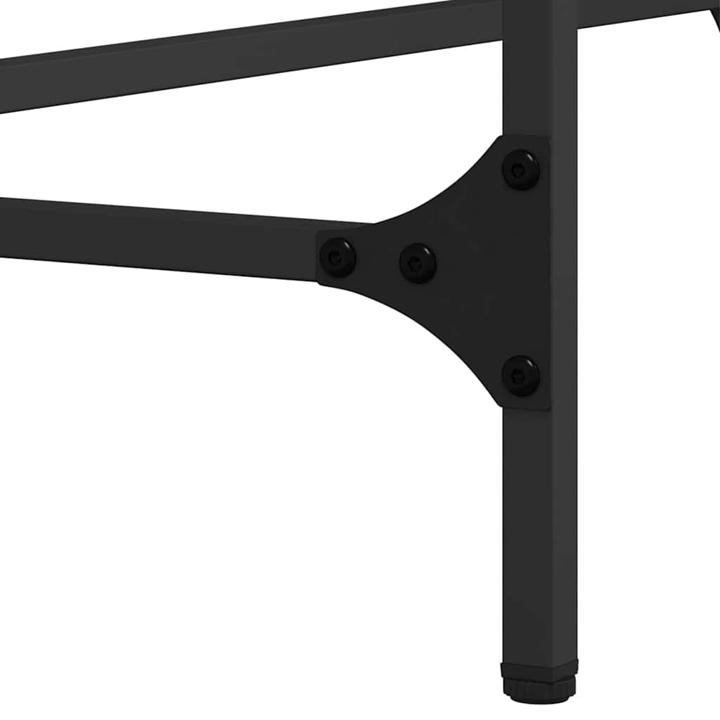 Konsollbord Svart eik 140 x 29 x 75 cm Konstruert tre