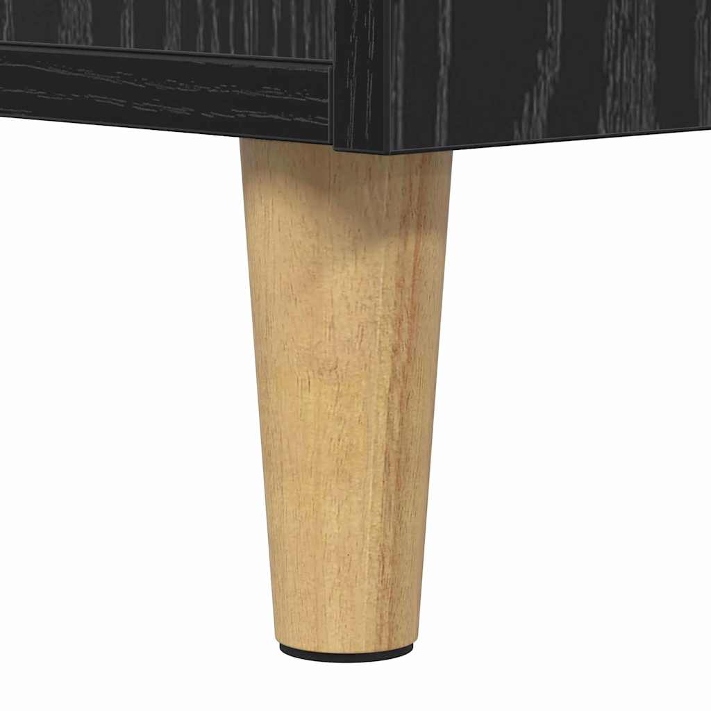 Nattbordskap Svart eik 40 x 35 x 47.5 cm Konstruert tre