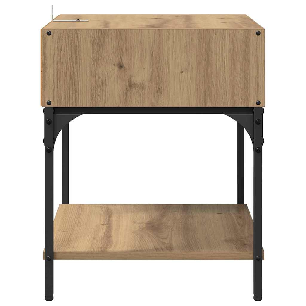 Nattbord artisan eik 40 x 40 x 50 cm Konstruert tre