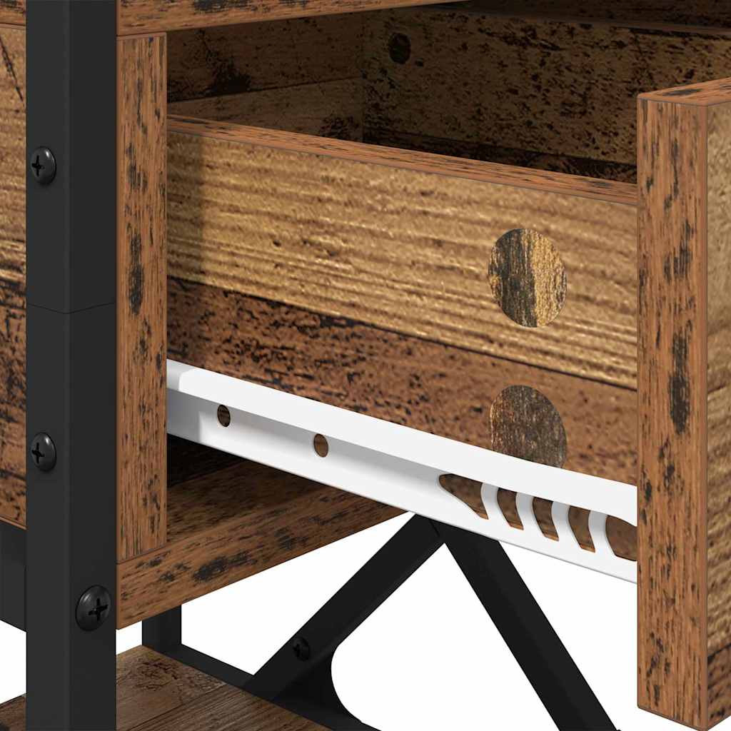 Nattbordskap Gammelt tre 40 x 42 x 55 cm Konstruert tre