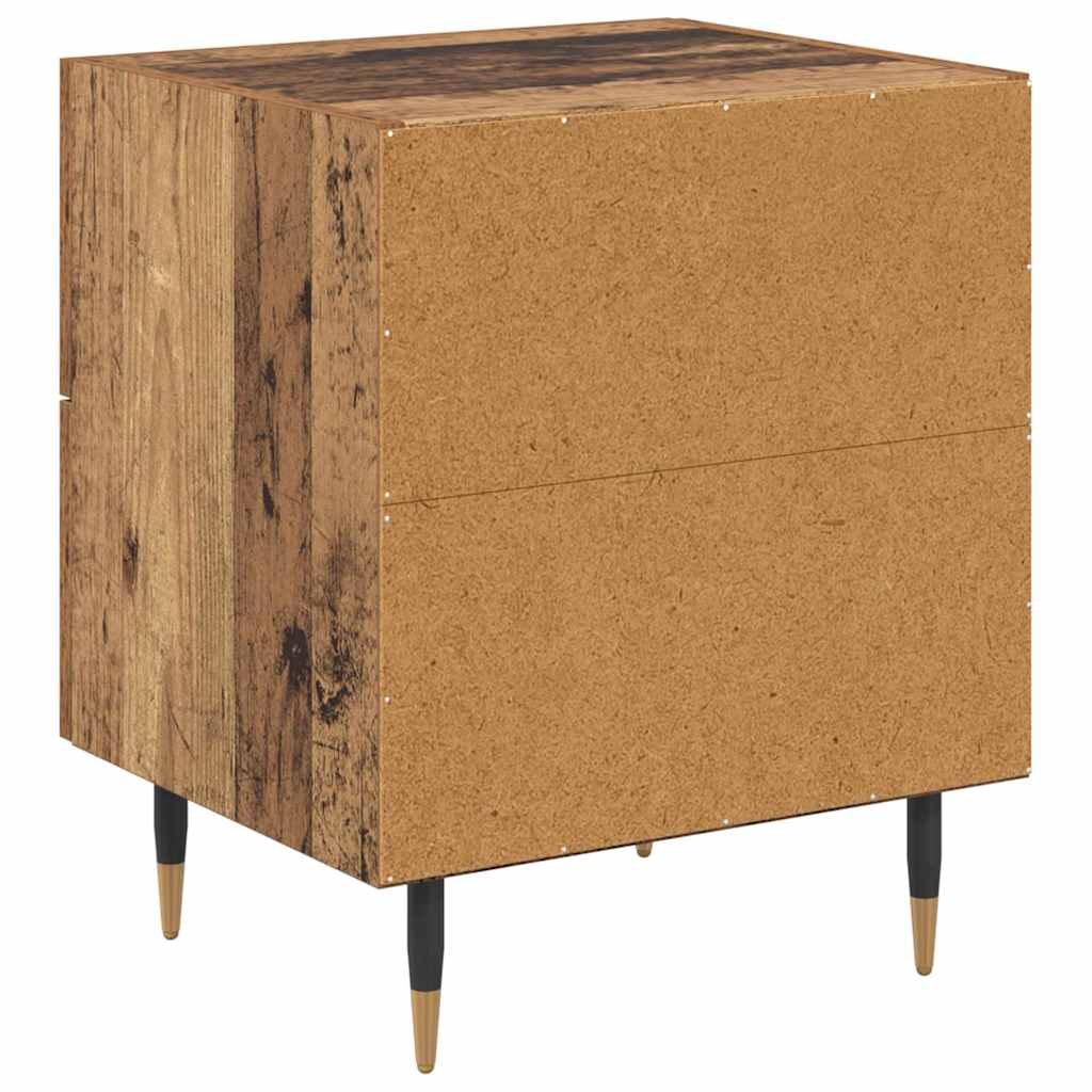 Nattbordskap 2 pcs Gammelt tre 40 x 35 x 47.5 cm Konstruert tre
