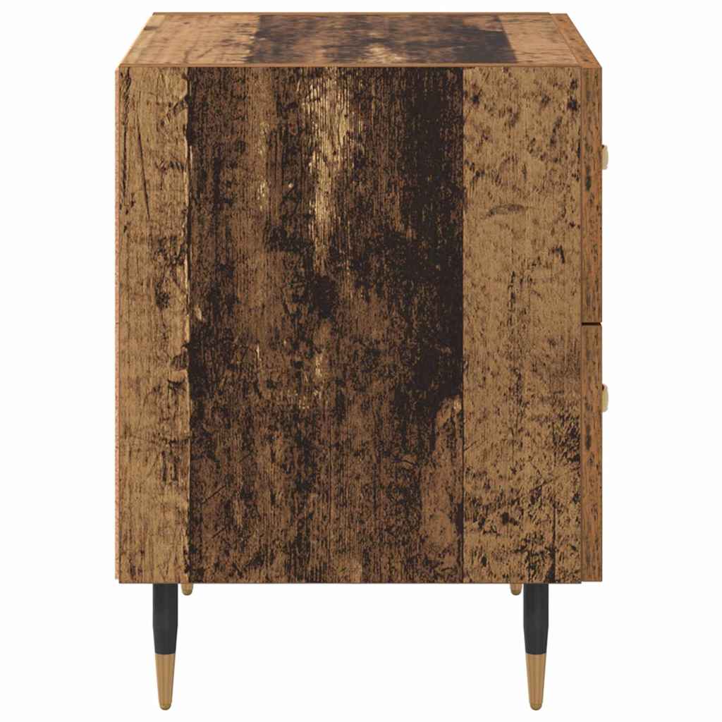 Nattbordskap 2 pcs Gammelt tre 40 x 35 x 47.5 cm Konstruert tre