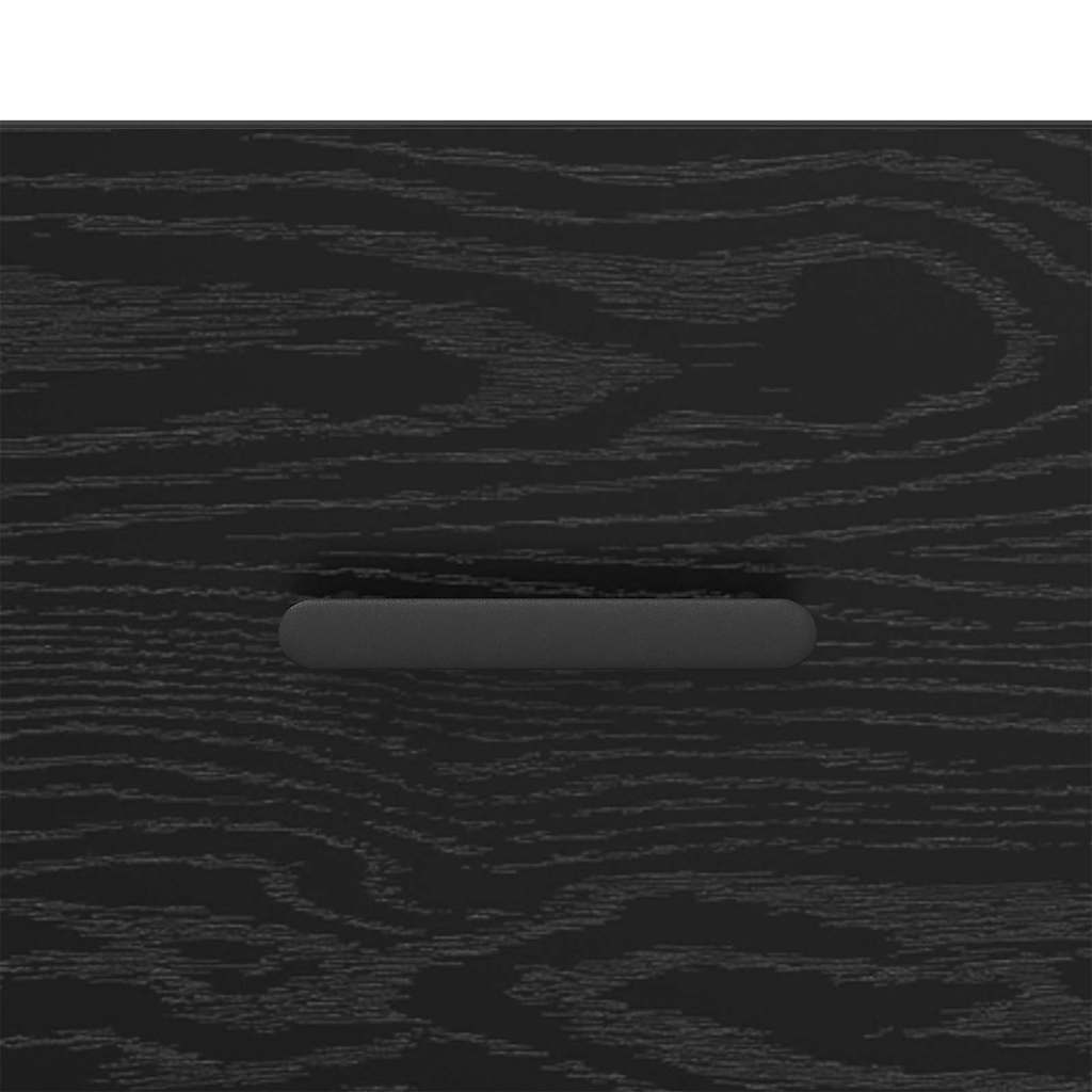 Nattbordskap 2 pcs Svart eik 40 x 35 x 47.5 cm Konstruert tre