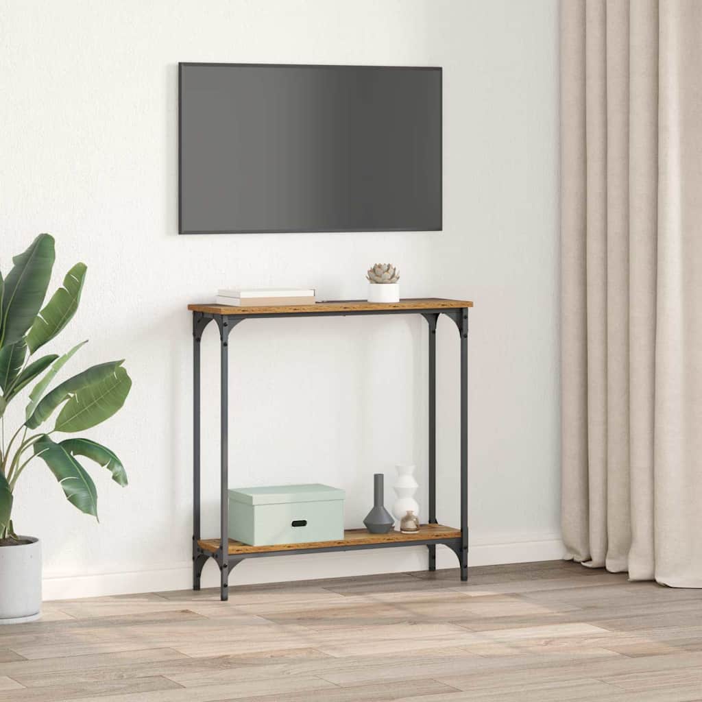 Konsollbord Gamle tre 75 x 22,5 x 75 cm Konstruert tre