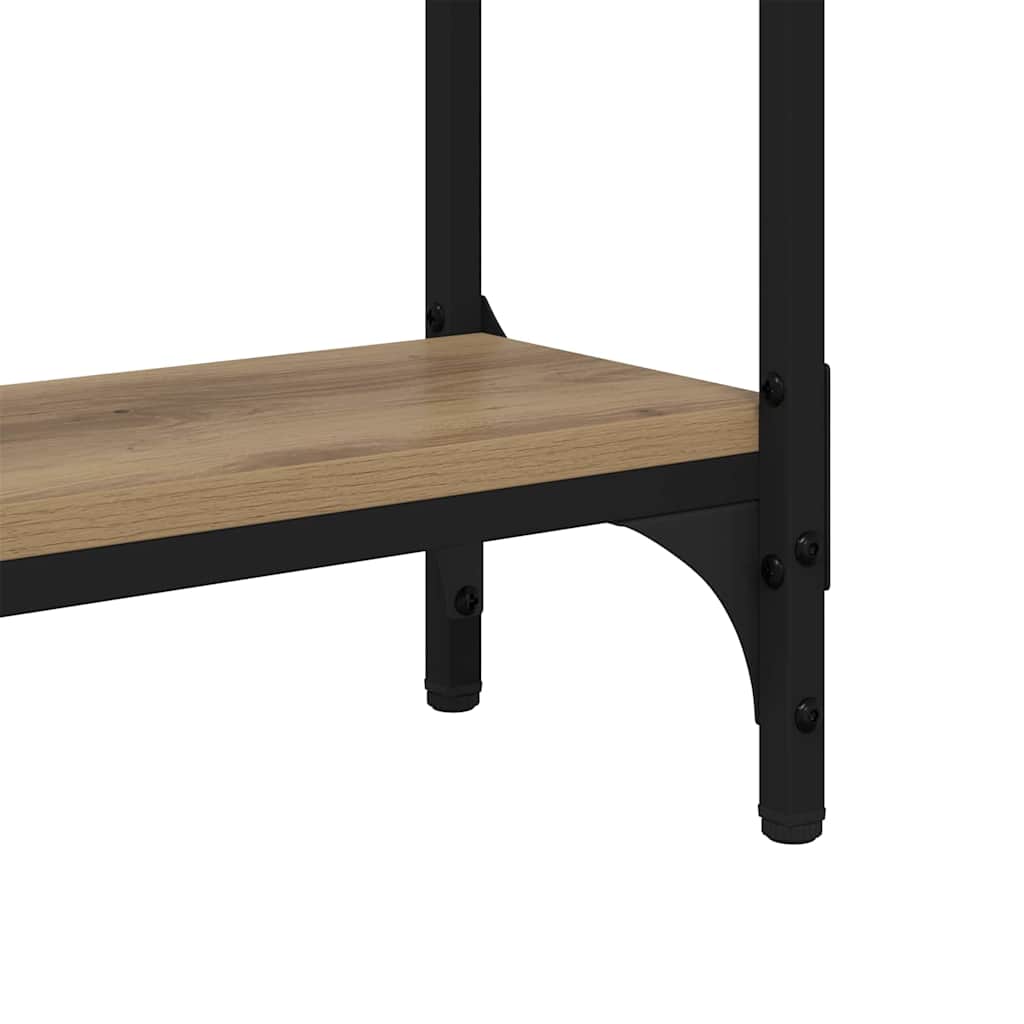 Konsollbord artisan eik 75 x 22.5 x 75 cm Ingeniørtre og Metall