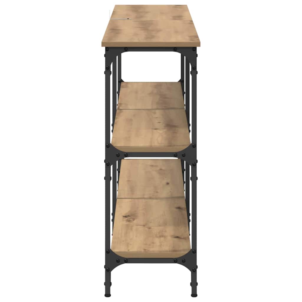 Konsollbord Artisan Eik 150 x 29 x 75 cm Ingeniørtre og metall