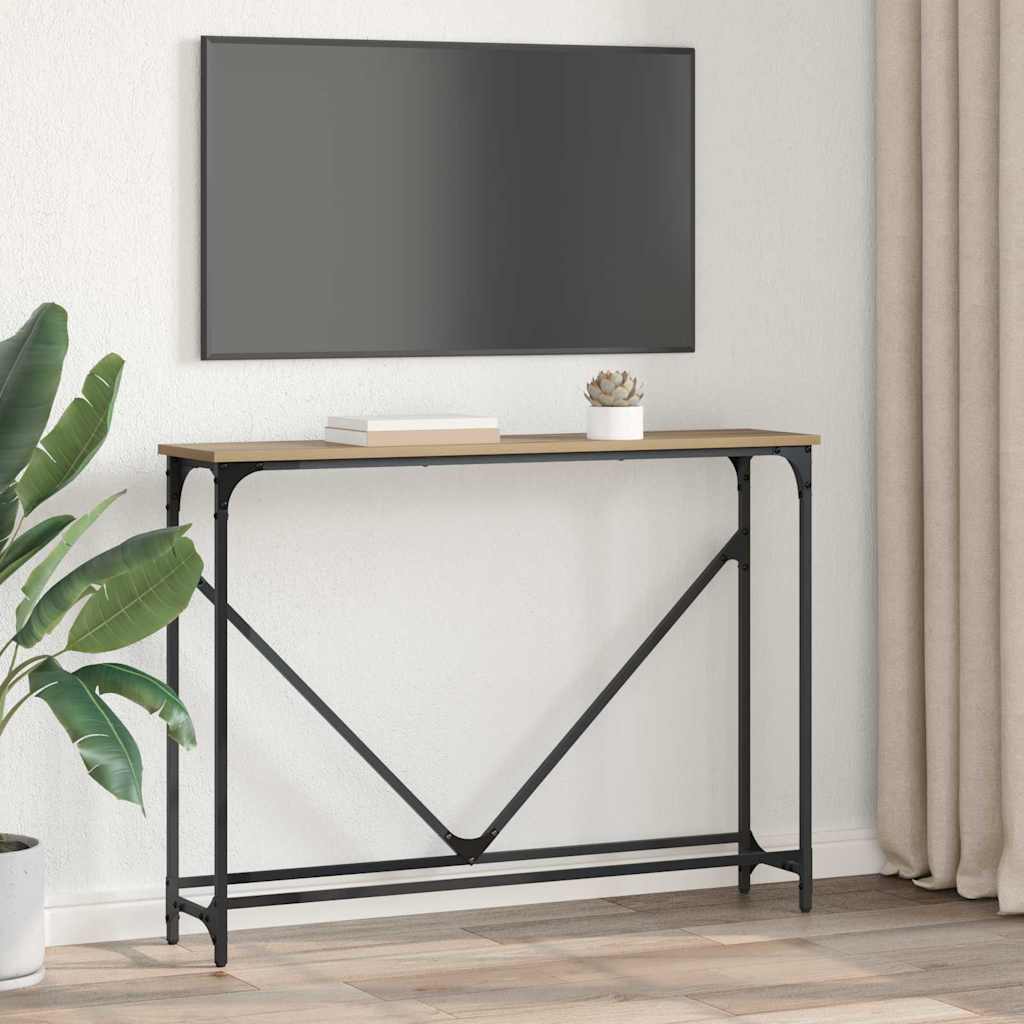 Konsollbord artisan eik 102 x 22.5 x 75 cm Konstruert tre