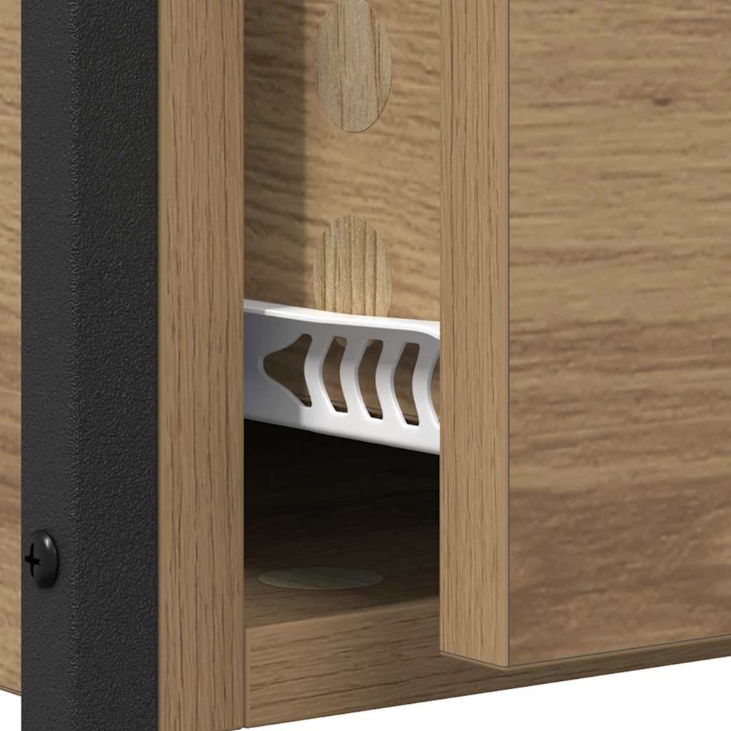 Konsollbord Artisan Eik 100 x 40 x 75 cm Ingeniørtre og metall