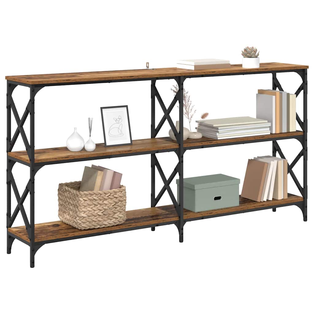 Konsollbord Gammelt tre 156 x 28 x 80,5 cm Konstruert tre