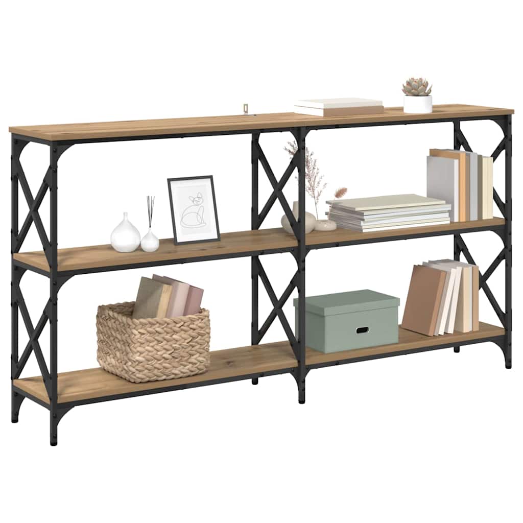 Konsollbord artisan eik 156 x 28 x 80,5 cm Konstruert tre