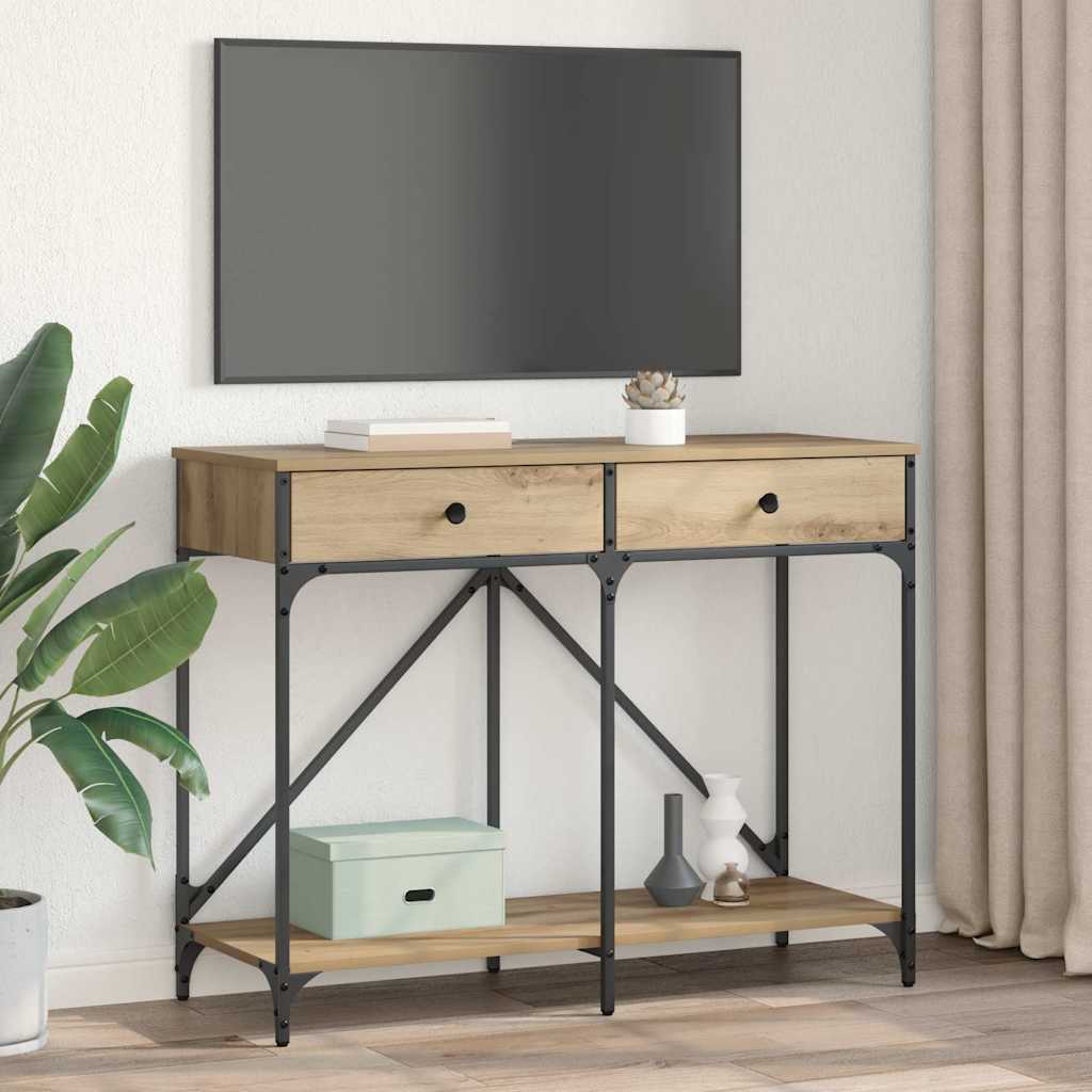 Konsollbord Artisan Eik 100 x 39 x 78,5 cm Konstruert tre